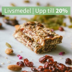 Livsmedel  upp till 20 %